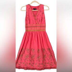 Express Pink and Gold Dress